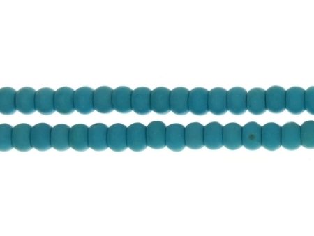 TURQUOISE MAGNESITE RONDELLE 4 X 6 MM STRAND For Discount