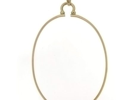 Gold Filled Cabochon Setting Cinch Pendant Holds 30x40 Cabochon Discount