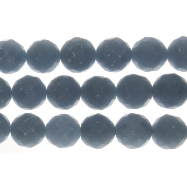 ANGELITE ROUND FACETED 12 MM STRAND Fashion