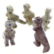 ANIMAL DINOSAUR T-REX SOAPSTONE CARVING (3) Discount