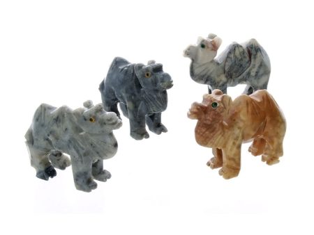 ANIMAL CAMEL SOAPSTONE CARVING (3) Sale