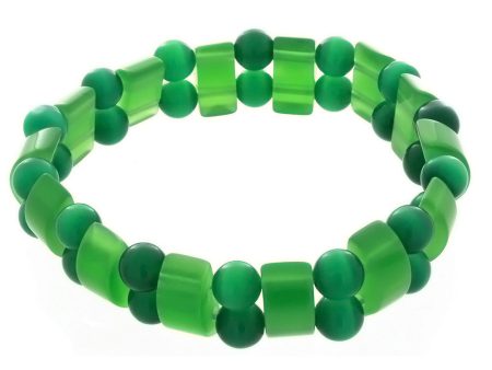 STRETCH DALE STONE GREEN TANKER BRACELET Supply