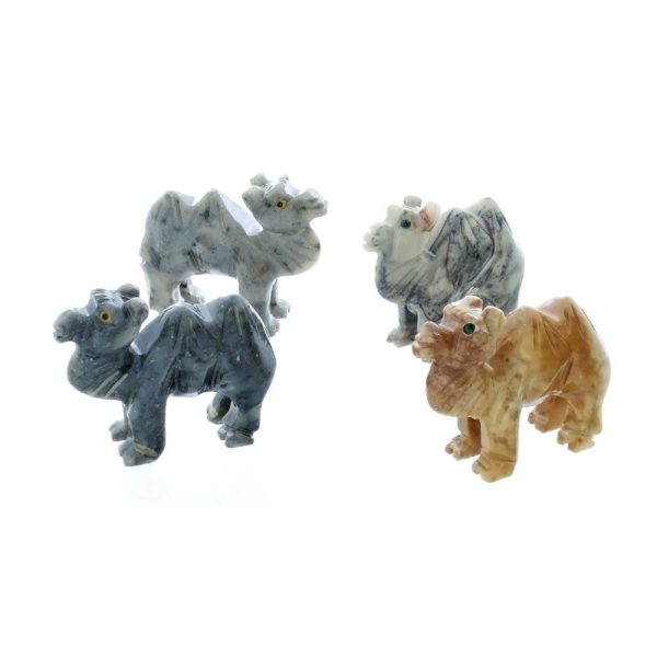 ANIMAL CAMEL SOAPSTONE CARVING (3) Sale