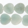 AMAZONITE 18mm Heart Hot on Sale