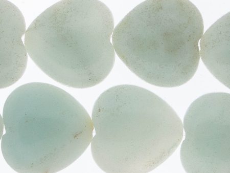 AMAZONITE 18mm Heart Hot on Sale