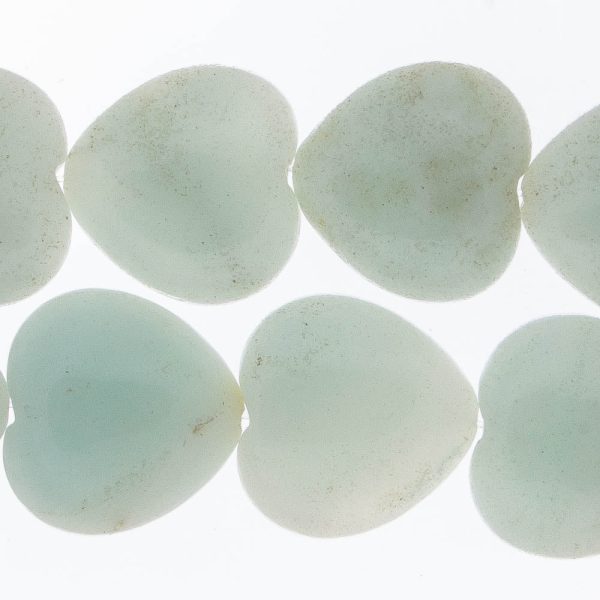 AMAZONITE 18mm Heart Hot on Sale