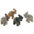 ANIMAL ELEPHANT SOAPSTONE CARVING (3) Online