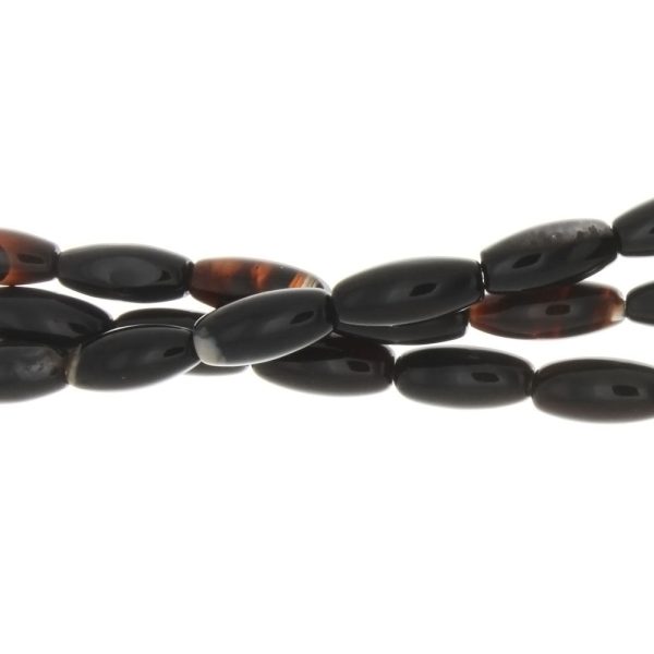 BLACK RICE 6 X 12 MM STRAND For Cheap