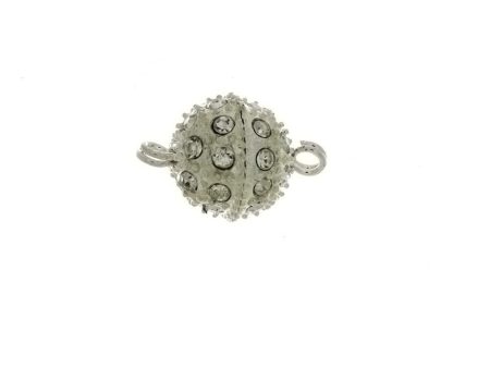 CLASP MAGNETIC W  RHINESTONE 10 MM FINDING (1 PR) Online Hot Sale