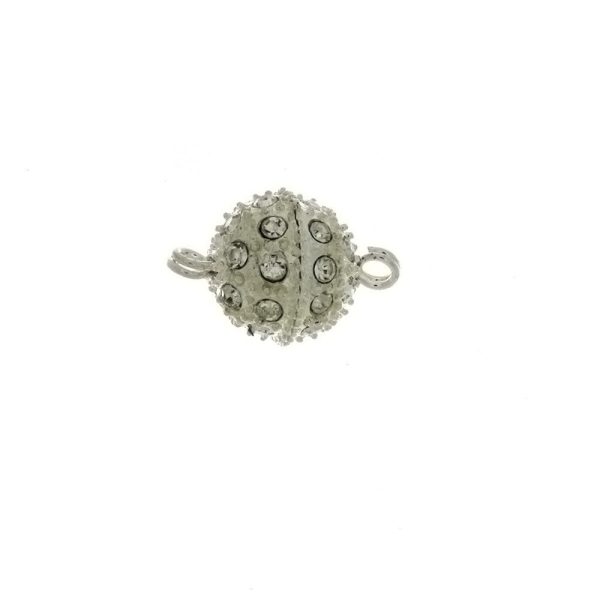 CLASP MAGNETIC W  RHINESTONE 10 MM FINDING (1 PR) Online Hot Sale