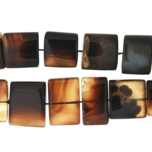 NATURAL RECTANGLE 16 X 19 MM STRAND For Sale