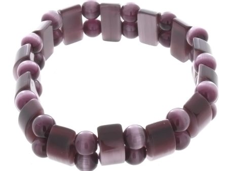 STRETCH DALE STONE PURPLE TANKER BRACELET Online now