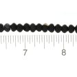 BLACK RONDELLE 4 X 6 MM STRAND Fashion