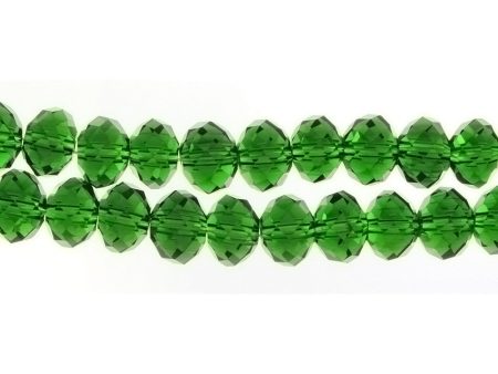 VARIOUS CRYSTAL RONDELLE FACETED 7 X 9 MM STRAND For Sale