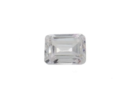 CUBIC ZIRCONIA QUARTZ CRYSTAL RECTANGLE FACETED GEMS Sale