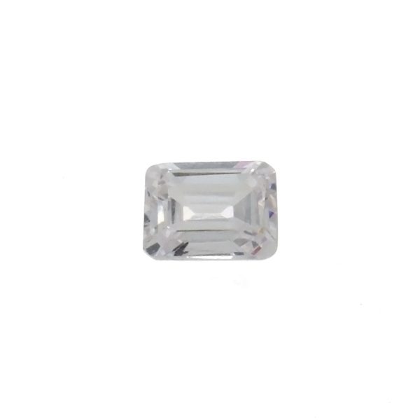 CUBIC ZIRCONIA QUARTZ CRYSTAL RECTANGLE FACETED GEMS Sale