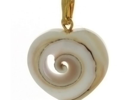 NATURAL SHELL SHIVA HEART 18 X 20 MM PENDANT Sale