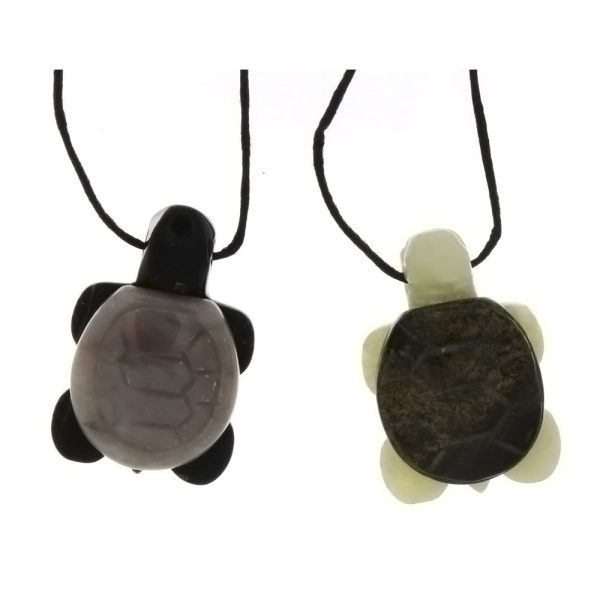 CORDED GEMSTONE VARIOUS TURTLE NECKLACE (18 ) Fashion