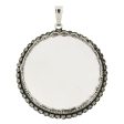 COIN HOLDER SILVER DOLLAR FRAMED FINDING For Discount