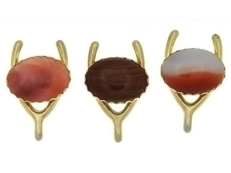 SLIDE GEMSTONE WISHBONE 22 X 30 MM BOLO Supply