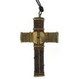 CORDED CHARM CROSS NECKLACE Discount