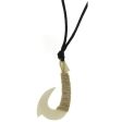 CORDED NATURAL BONE HOOK NECKLACE Sale