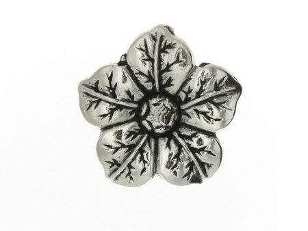 NATURE FLOWER 37 MM PEWTER CHARM For Discount