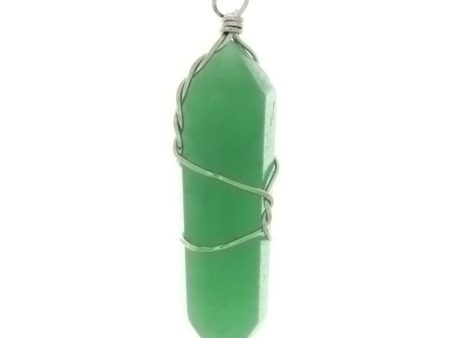 GEMSTONE AVENTURINE GREEN POINT 30 MM WW PENDANT Online