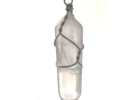 GEMSTONE QUARTZ ROSE POINT 30 MM WW PENDANT Supply