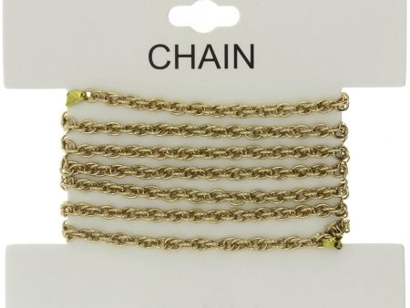 CHAIN NO-CLASP ROPE GOLD 3.5 MM X 1 YD Cheap