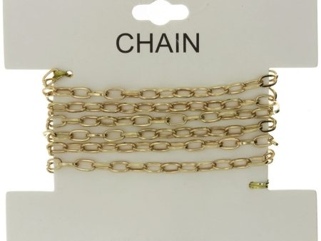 CHAIN NO-CLASP CABLE GOLD 4 MM X 1 YD Hot on Sale