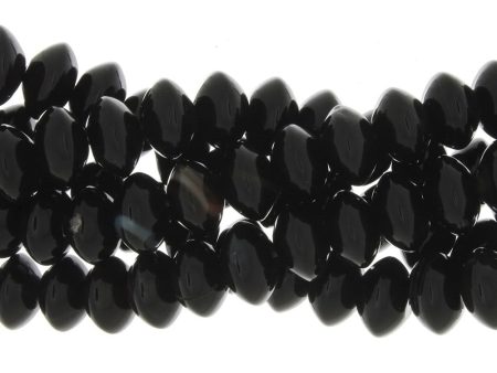 BLACK SAUCER 8 X 12 MM STRAND Cheap