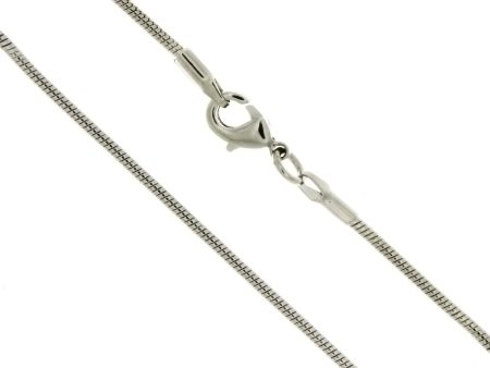 CHAIN NECKLACE SNAKE SILVER 1.2 MM X 18 IN (DOZ) Supply