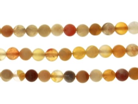 BOTSWANA YELLOW ROUND 6 MM STRAND Sale