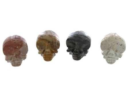 ANIMAL X SKULL SOAPSTONE CARVING (3) For Sale