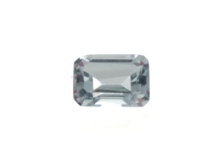 CUBIC ZIRCONIA AQUAMARINE RECTANGLE FACETED GEMS For Sale