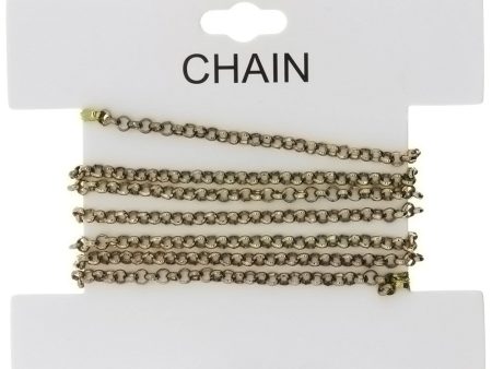 CHAIN NO-CLASP ROLO GOLD 3 MM X 3 FT Discount