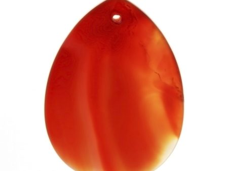 GEMSTONE CARNELIAN TEARDROP 30 X 40 MM PENDANT on Sale