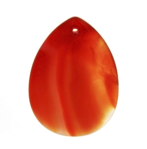 GEMSTONE CARNELIAN TEARDROP 30 X 40 MM PENDANT on Sale