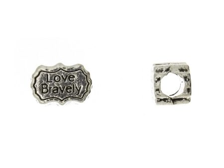 BEAD SYMBOL LOVE BRAVELY 9 X 12 MM Hot on Sale