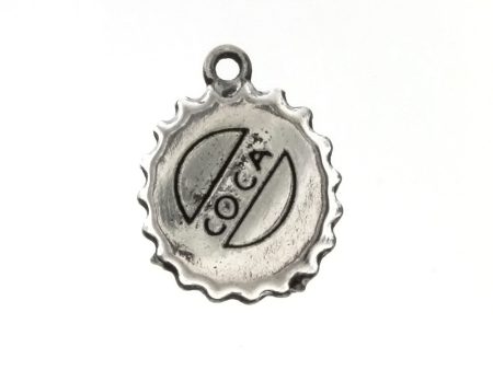 NOVELTY BOTTLE CAP 17 X 21 MM PEWTER CHARM Online Sale