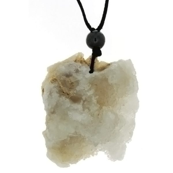 CORDED GEMSTONE AGATE DRUZY NECKLACE For Sale