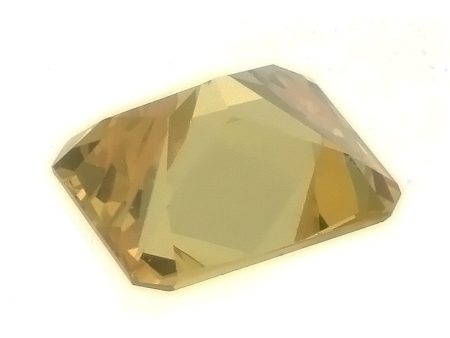 CUBIC ZIRCONIA CITRINE GOLDEN RECTANGLE GIANT FACETED GEMS Online Sale