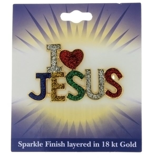 BROOCH NOVELTY I HEART JESUS 18 KT Sale