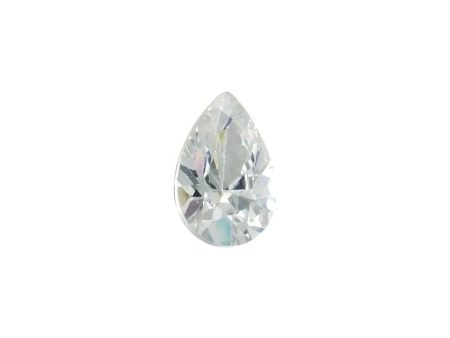 CUBIC ZIRCONIA QUARTZ CRYSTAL TEARDROP FACETED GEMS on Sale