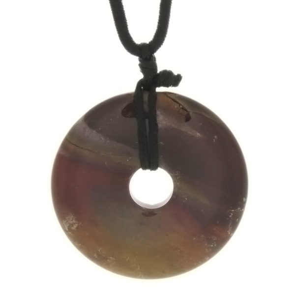 CORDED GEMSTONE VARIOUS DONUT NECKLACE For Cheap