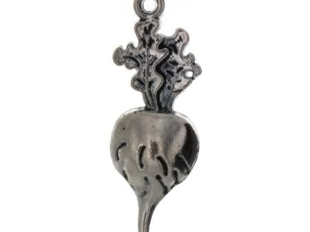 FOOD TURNIP 12 X 34 MM PEWTER CHARM Online Sale