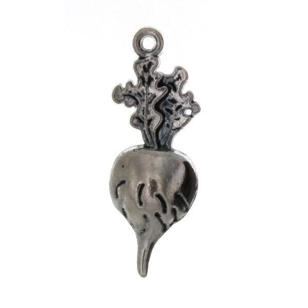 FOOD TURNIP 12 X 34 MM PEWTER CHARM Online Sale