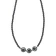 BEADED GEMSTONE HEMATITE W  PLANET NECKLACE Hot on Sale