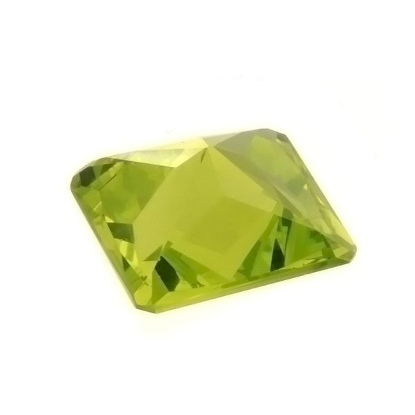 CUBIC ZIRCONIA PERIDOT RECTANGLE GIANT FACETED GEMS Online Hot Sale